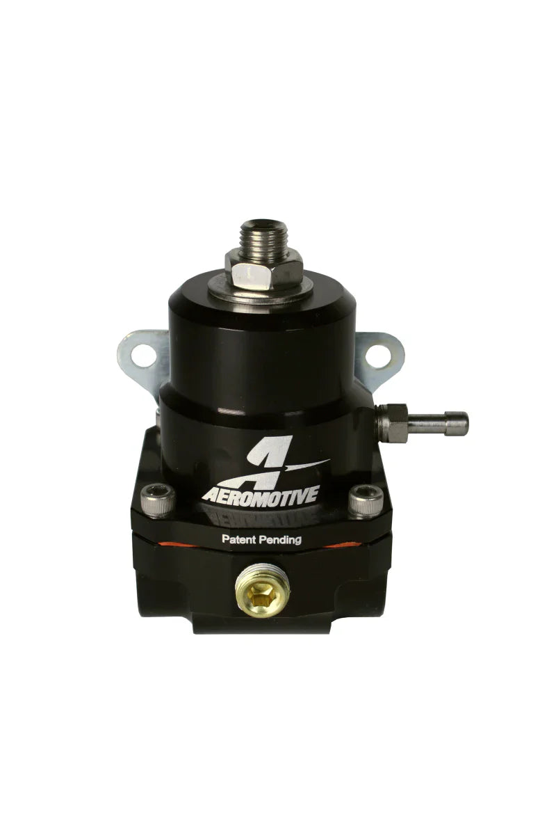 Aeromotive A1000 adjustable EFI regulator with black anodized finish and -8 inlet/-6 return ports