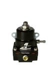 Aeromotive A1000 adjustable EFI regulator with black anodized finish and -8 inlet/-6 return ports