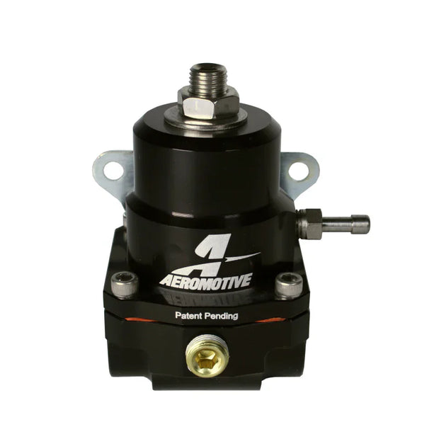 Aeromotive A1000 adjustable EFI regulator with black anodized finish and -8 inlet/-6 return ports