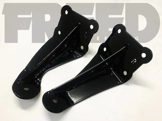 Fe - 2JZ E36 engine mount kit black CNC steel brackets for JZ engine swap