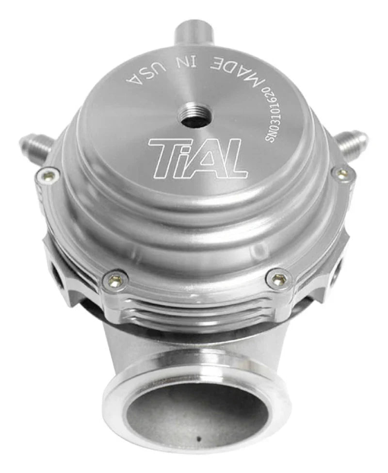 TiAL Sport MVR Wastegate 44mm dual-gate setup with all springs and V-band clamps for high-heat performance and adjustable boost control