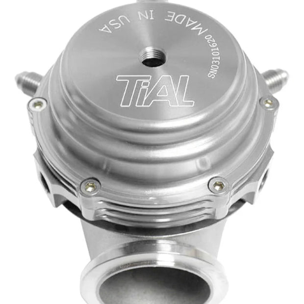 TiAL Sport MVR Wastegate 44mm dual-gate setup with all springs and V-band clamps for high-heat performance and adjustable boost control