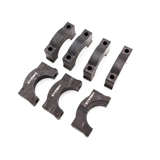 Titan Motorsports billet main caps for Toyota Supra MK4 2JZ engine enhancing durability and power handling