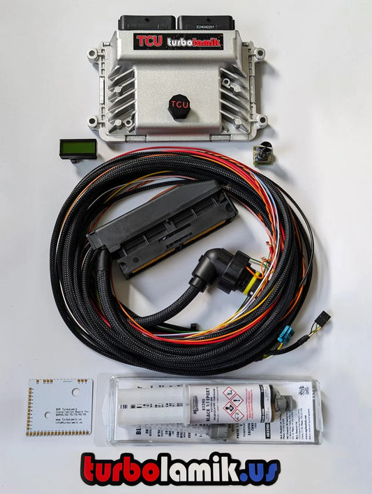 TurboLamik TCU full kit with PCB, wiring harnesses and LCD display for ZF 8HP transmission control