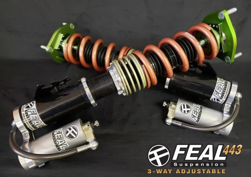 Feal 441 Coilovers Swap-Spec Street Edition for 01-05 Lexus IS300 designed for grip and street comfort