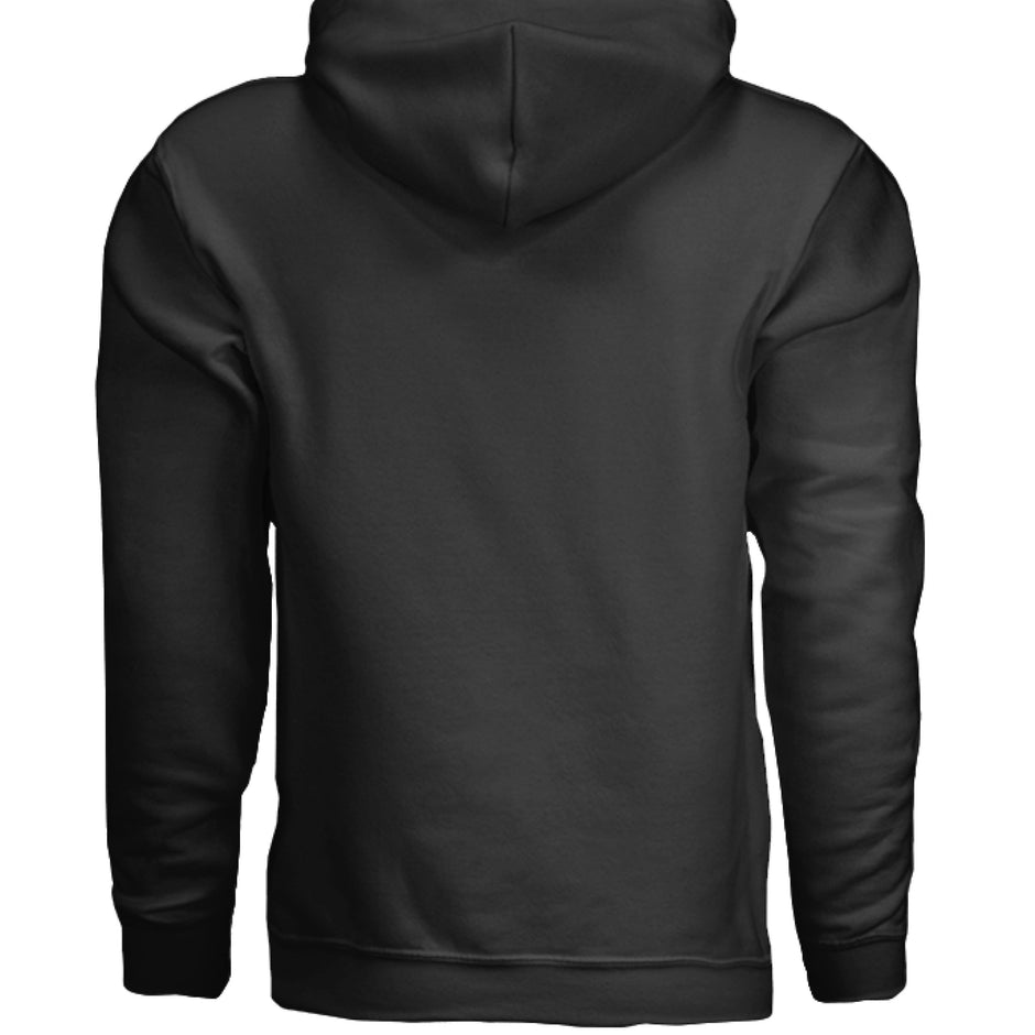Gildan G185 Adult Hoodie in Safety Orange with double-lined hood and pouch pocket