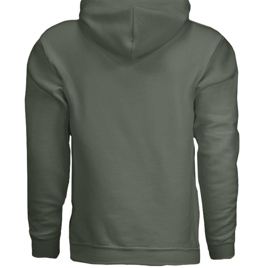 Gildan G185 Adult Hoodie heavy blend 50% cotton polyester with double-lined hood and pouch pocket