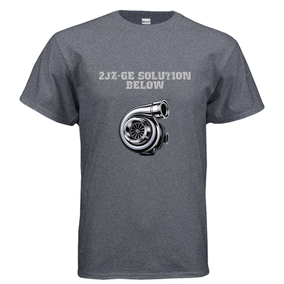 Gildan G200 Adult Ultra Cotton 6 oz. T-shirt made from 100% USA cotton with tear-away label and durable double-needle hems