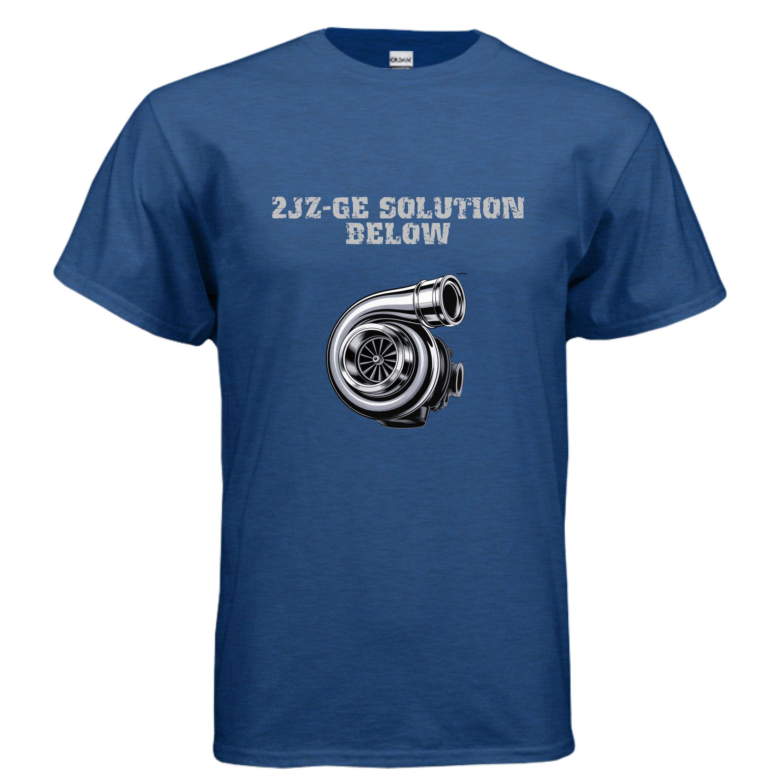 Gildan G200 Adult Ultra Cotton 6 oz T-shirt made from 100% USA cotton with double-needle hem and tear-away label