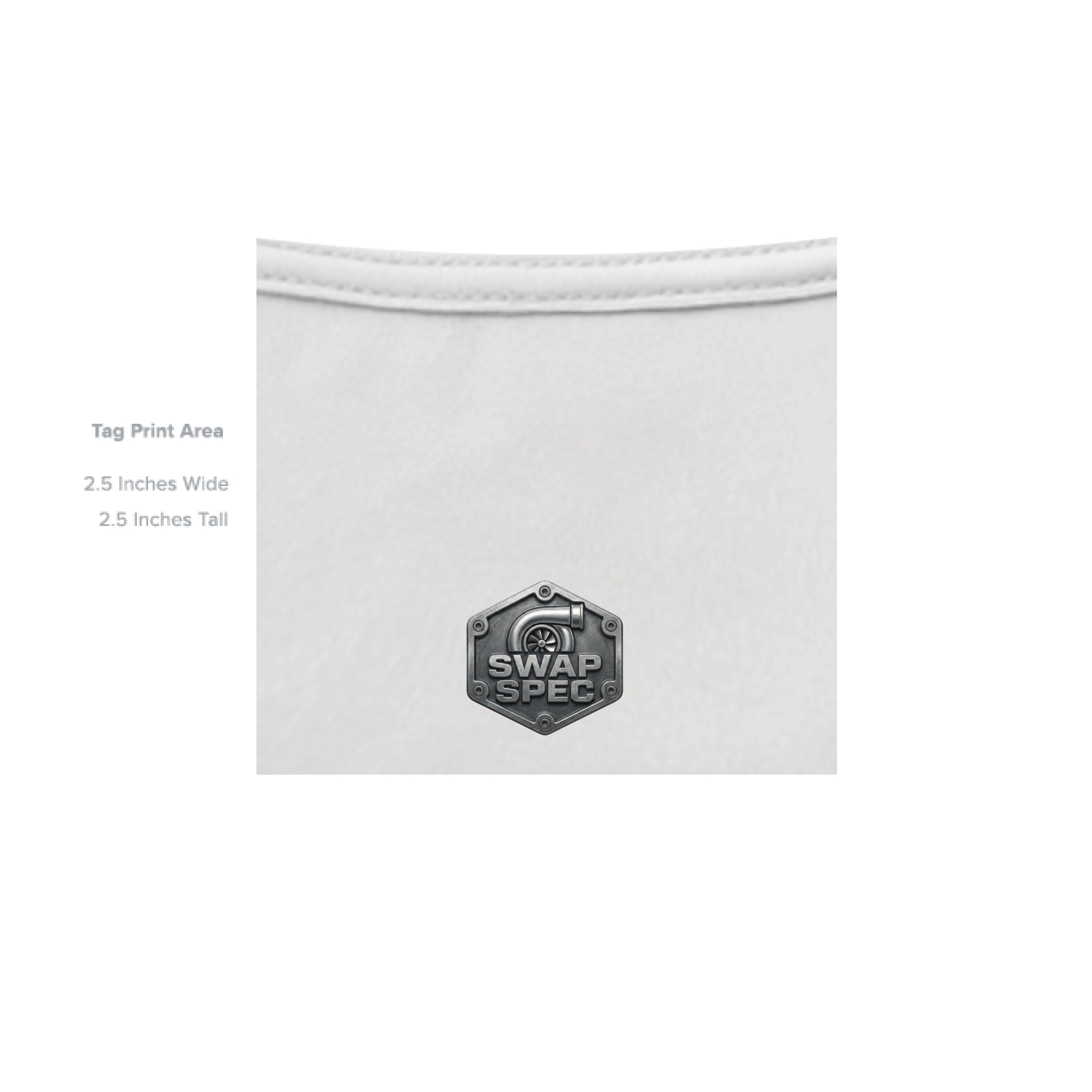 Gildan G200 Adult Ultra Cotton 6 oz. T-shirt in white with seamless collar and double-needle hems