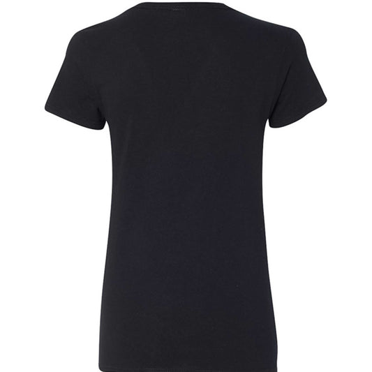 Gildan G500VL Ladies Love Boost V-neck T-shirt in cotton blend with contoured fit and cap sleeves