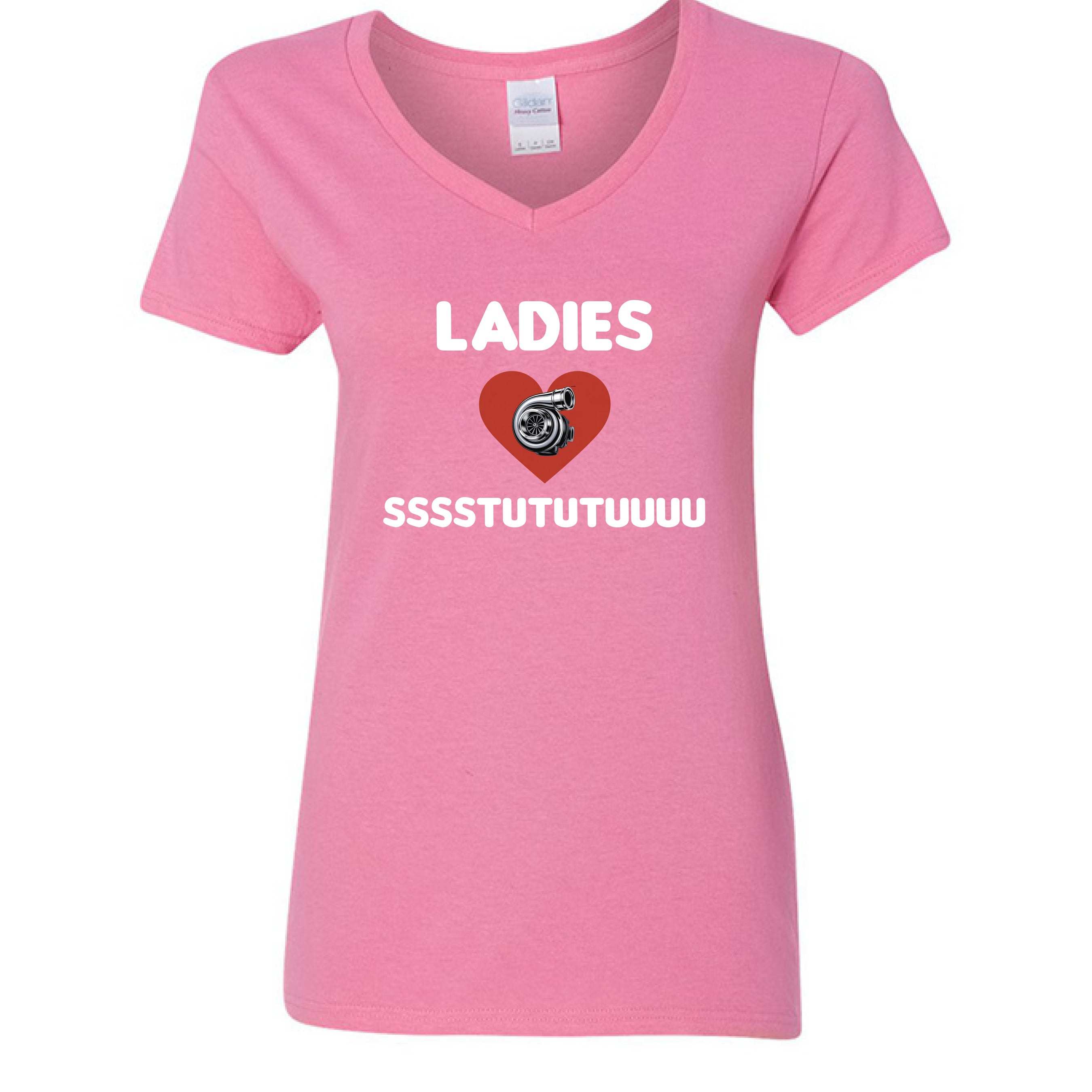 Ladies Love Boost Gildan G500VL Ladies' Heavy Cotton V-Neck T-Shirt with sustainable USA cotton and contoured fit