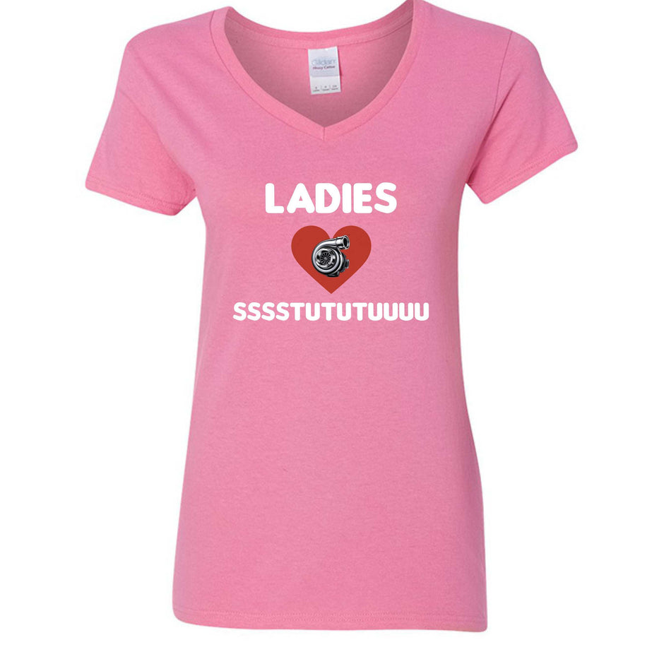 Ladies Love Boost Gildan G500VL Ladies' Heavy Cotton V-Neck T-Shirt with sustainable USA cotton and contoured fit