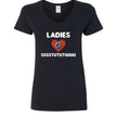 Gildan G500VL Ladies Love Boost V-neck heavy cotton T-shirt in various heather colors with sustainable USA cotton