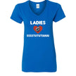 Ladies Love Boost Gildan G500VL Ladies' Heavy Cotton V-Neck T-Shirt in various heather colors and sustainable USA cotton