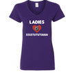 Ladies Love Boost Gildan G500VL Ladies' Heavy Cotton V-Neck T-Shirt in various colors with sustainable USA cotton